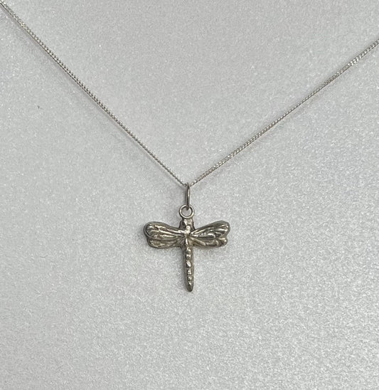 Dragonfly charm necklace